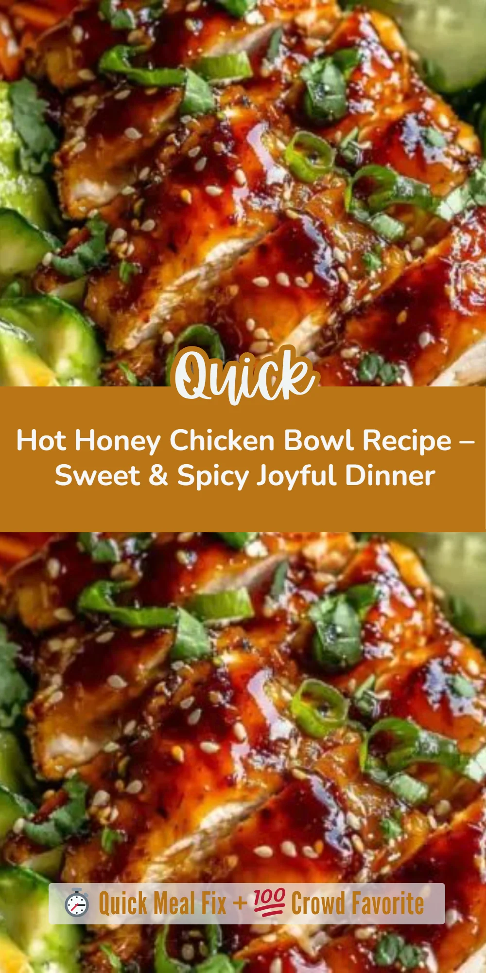 Hot Honey Chicken Bowl Recipe – Sweet & Spicy Joyful Dinner