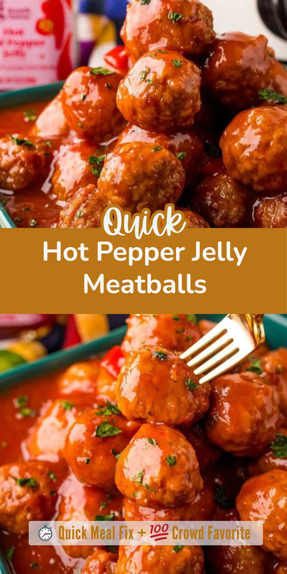 Hot Pepper Jelly Meatballs