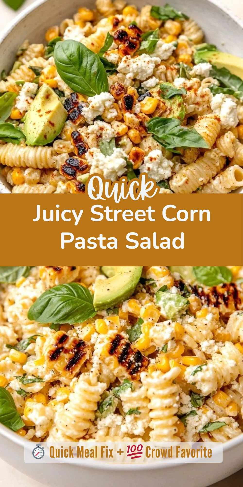 Juicy Street Corn Pasta Salad