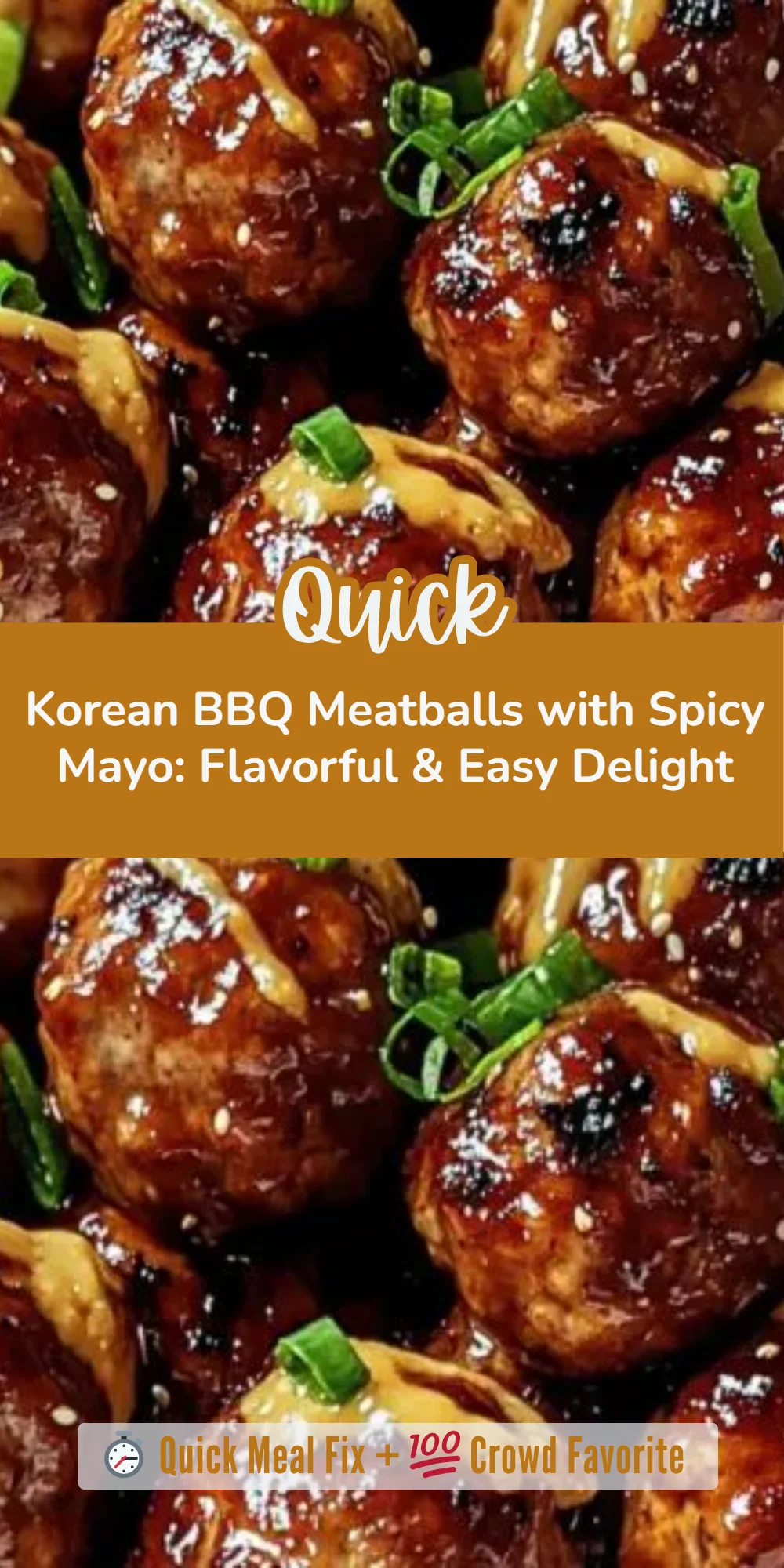 Korean BBQ Meatballs with Spicy Mayo: Flavorful & Easy Delight