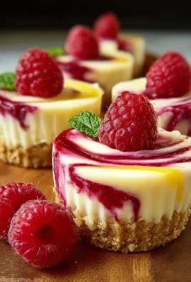Lemon raspberry swirl cheesecake cups with fresh fruit garnish