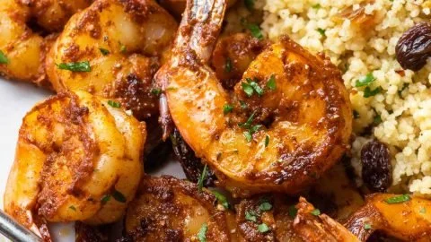 Moroccan Sweet and Spicy Shrimp