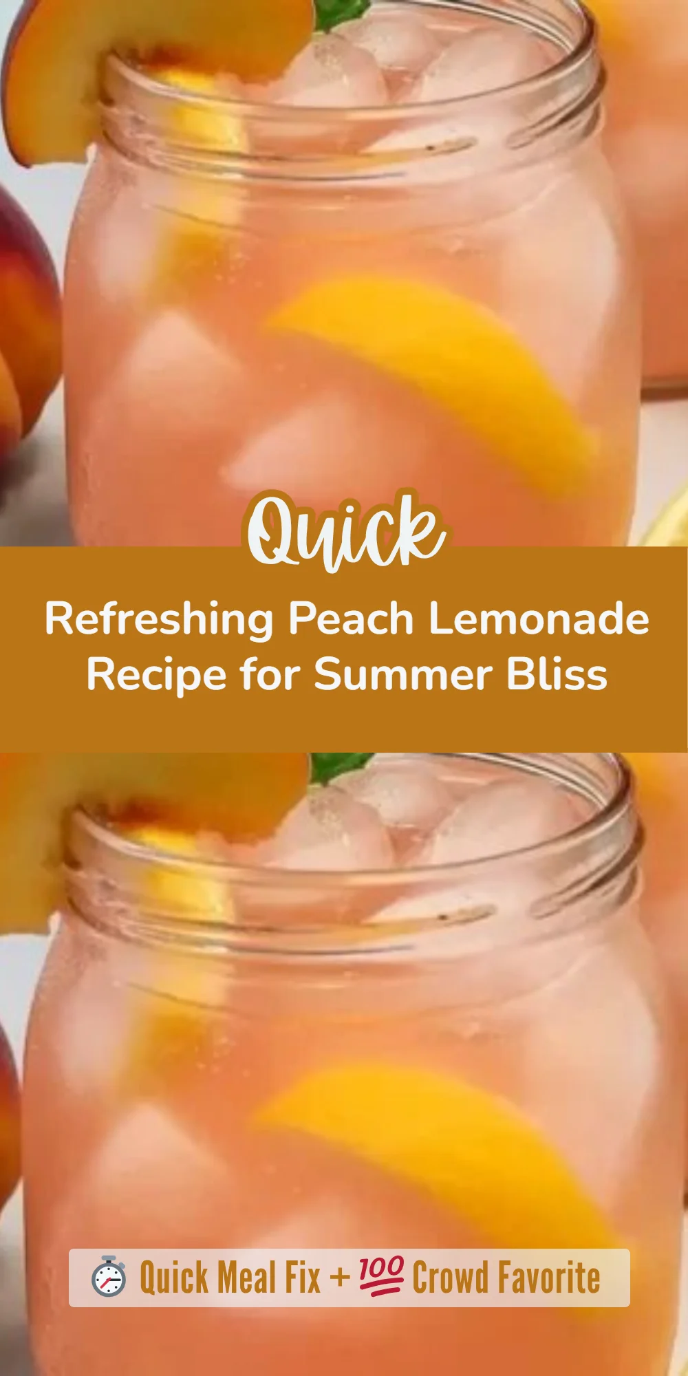 Refreshing Peach Lemonade Recipe for Summer Bliss