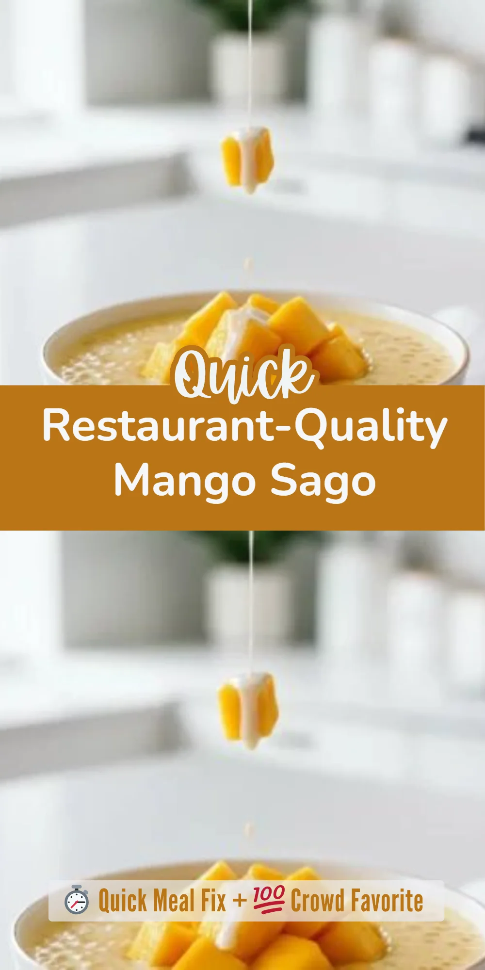 Restaurant-Quality Mango Sago