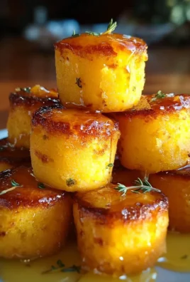 Southern-Style Honey Butter Cornbread Poppers served on a wooden platter