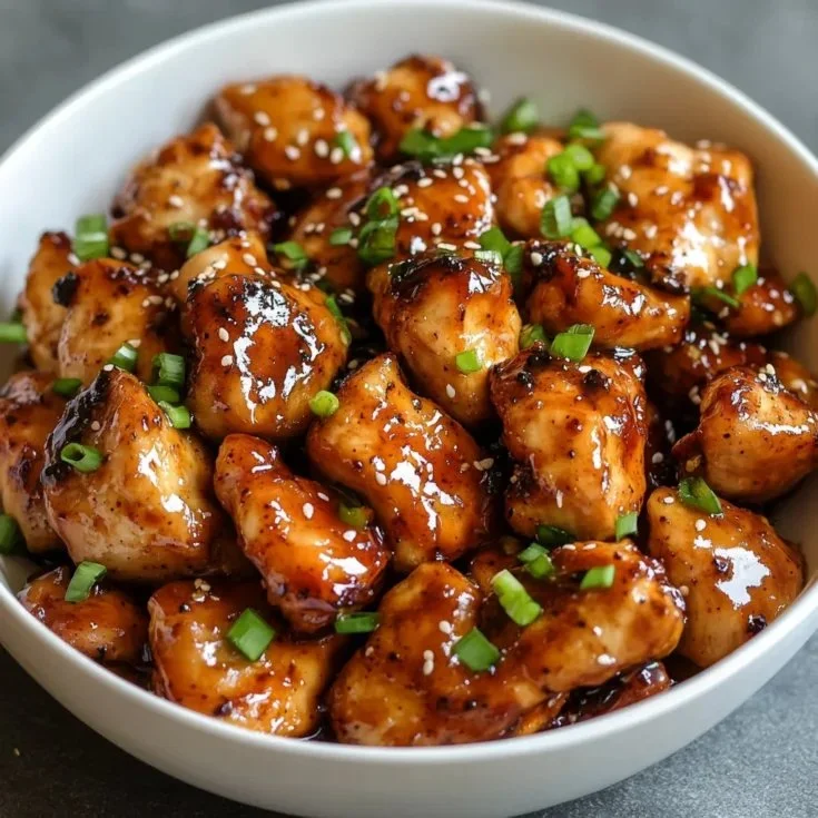 Delicious hot honey chicken dish with a sweet and spicy glaze