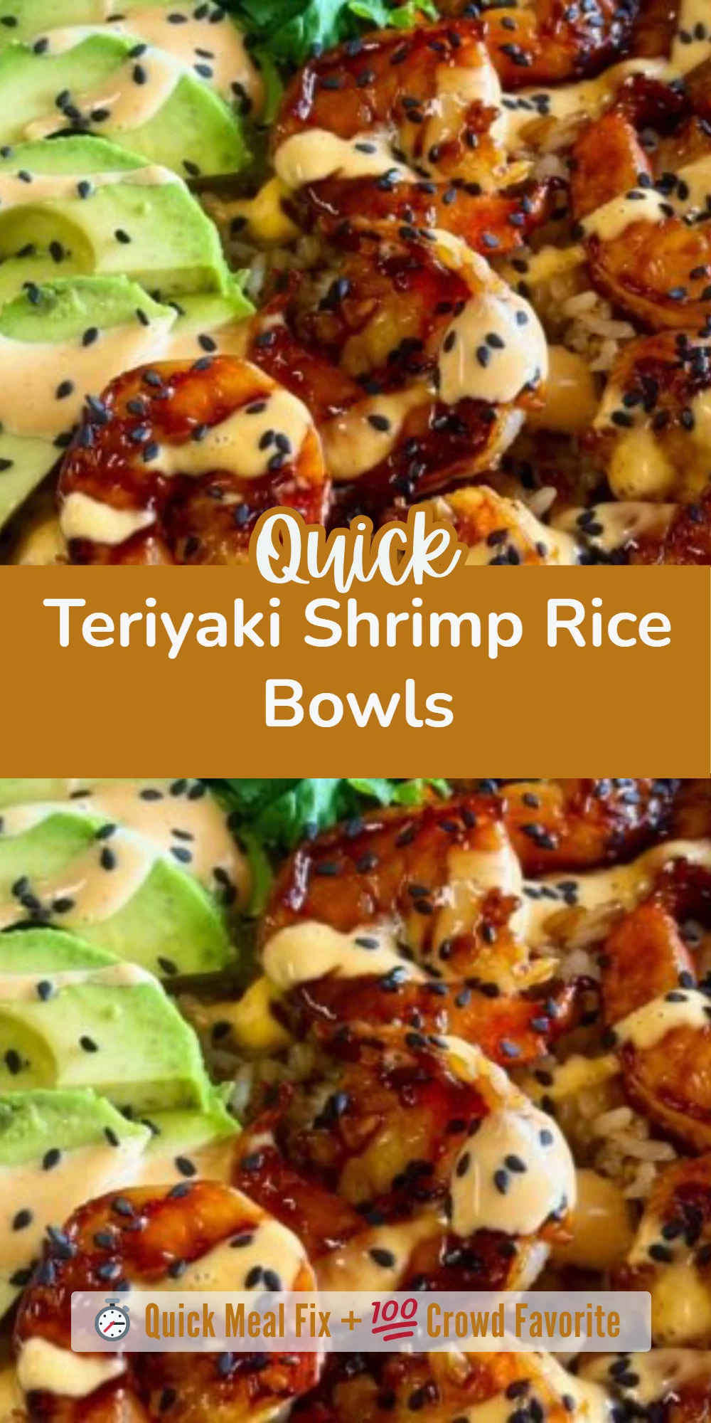 Teriyaki Shrimp Rice Bowls