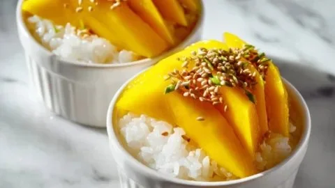 Thai Mango Sticky Rice Cups