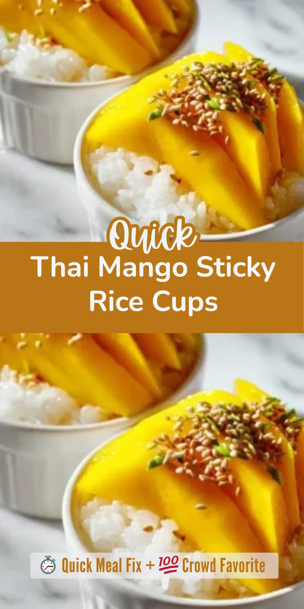 Thai Mango Sticky Rice Cups