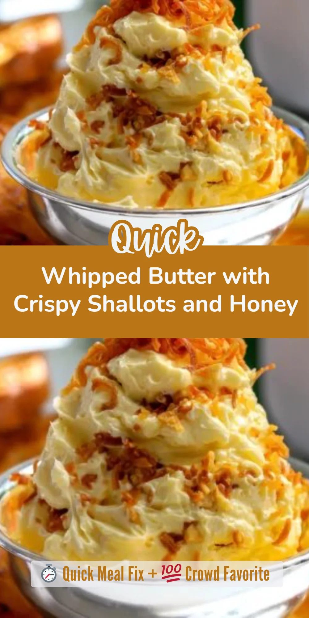 Whipped Butter with Crispy Shallots and Honey