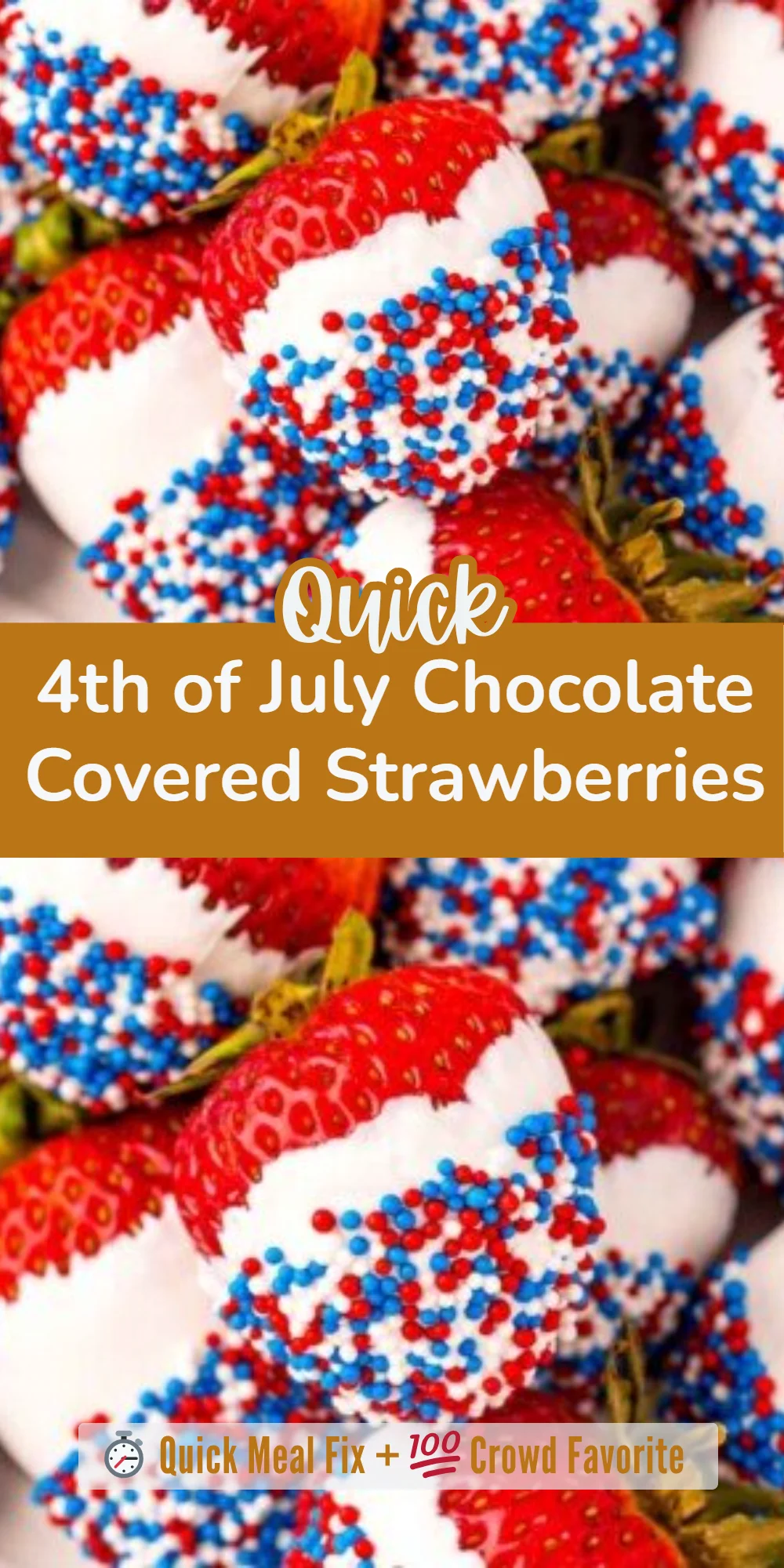 4th of July Chocolate Covered Strawberries