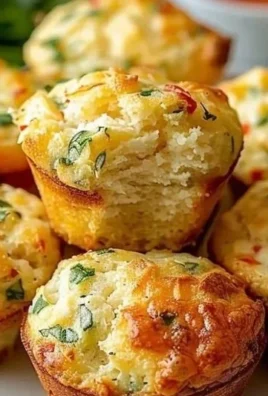 Delicious cottage cheese breakfast muffins recipe served on a plate.