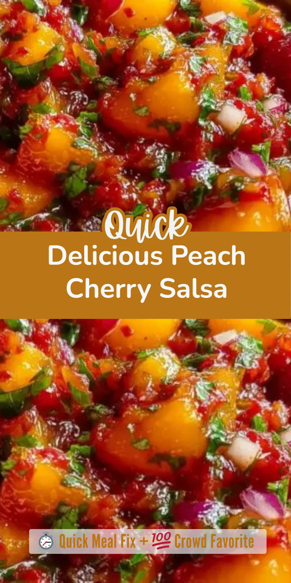 Delicious Peach Cherry Salsa