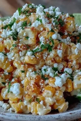 Delicious elote corn salad in a bowl, topped with cotija cheese and cilantro