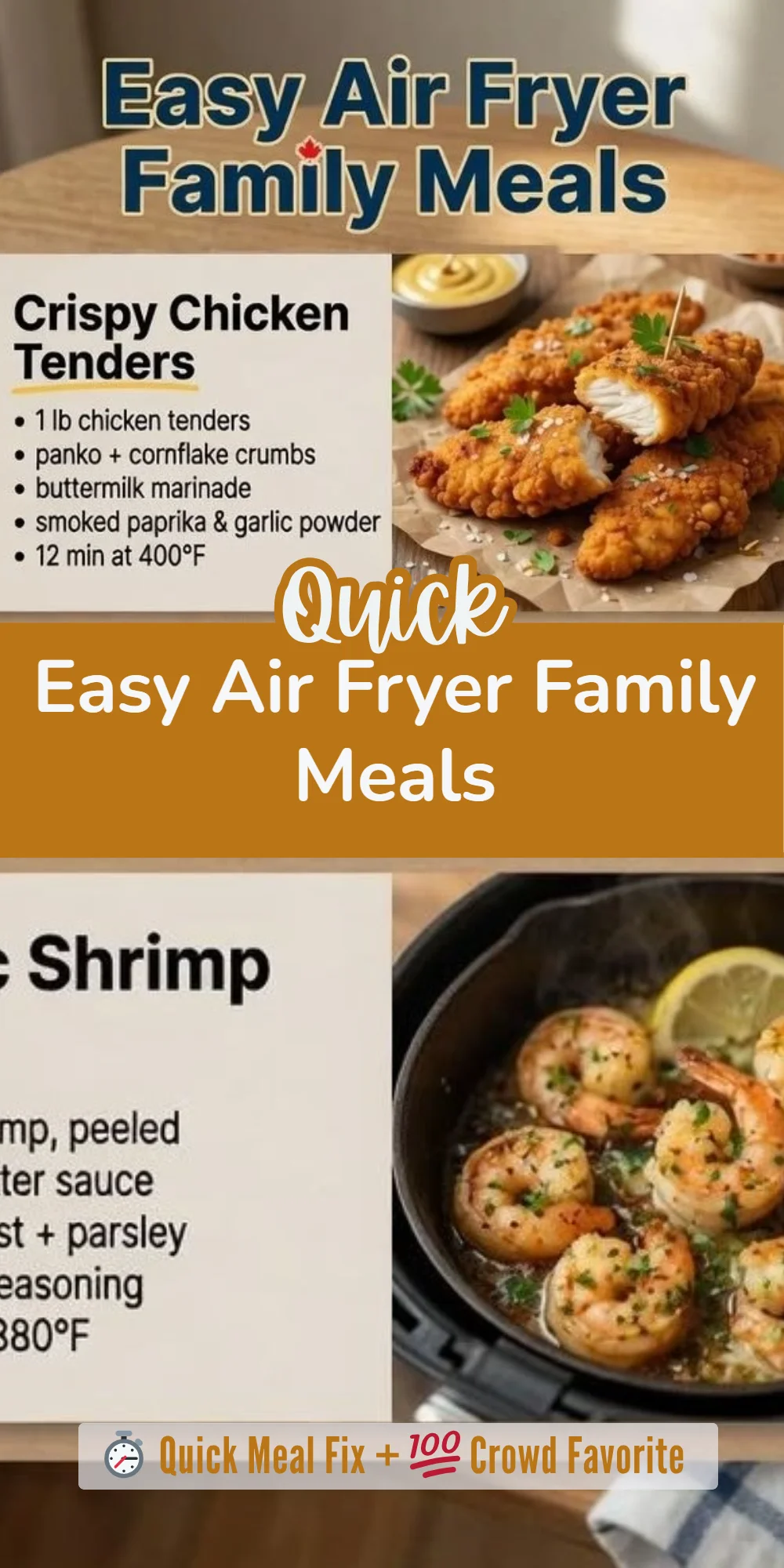 Easy Air Fryer Family Meals
