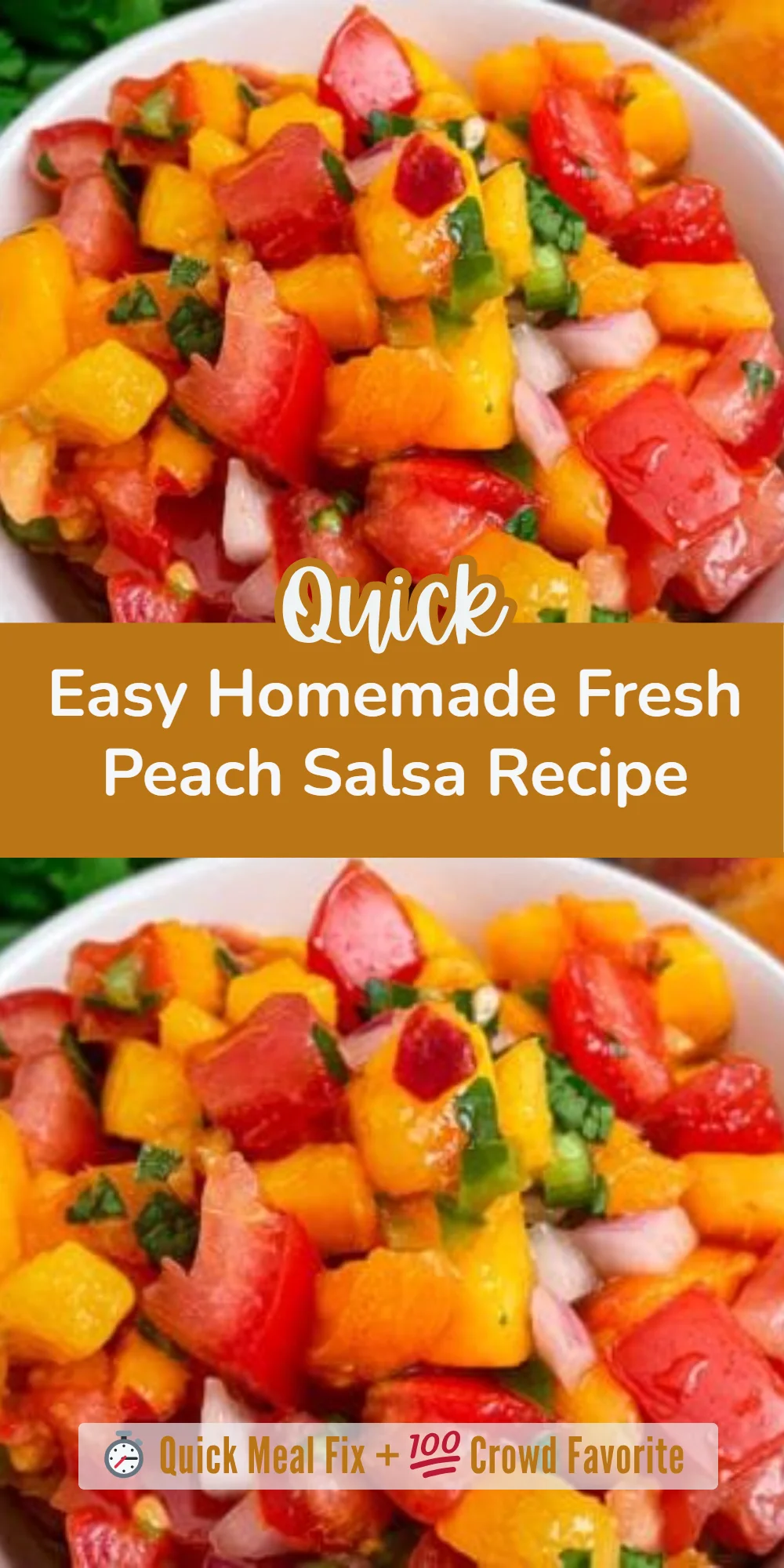 Easy Homemade Fresh Peach Salsa Recipe