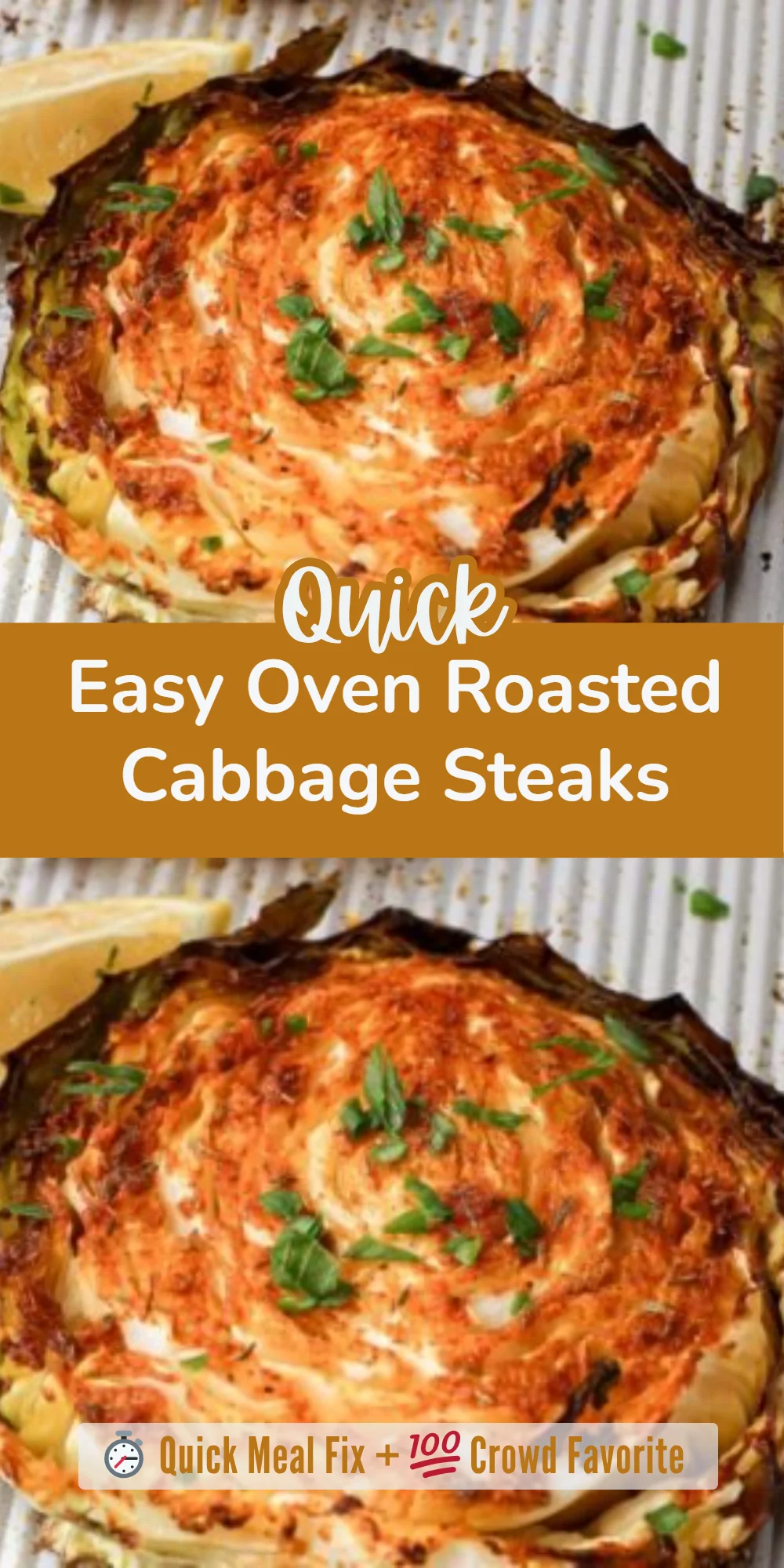 Easy Oven Roasted Cabbage Steaks