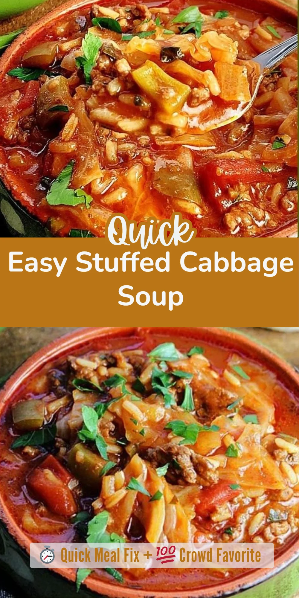 Easy Stuffed Cabbage Soup