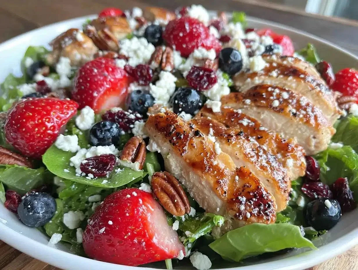 Colorful market salad with berries inspired by Chick-fil-A's recipe