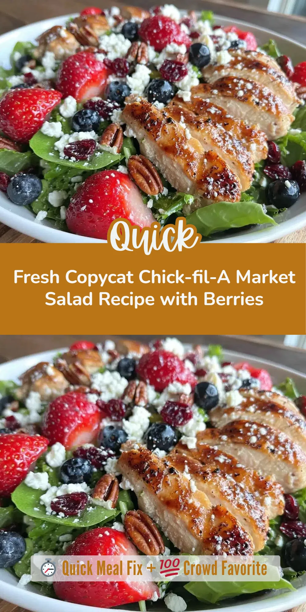 Fresh Copycat Chick-fil-A Market Salad Recipe with Berries