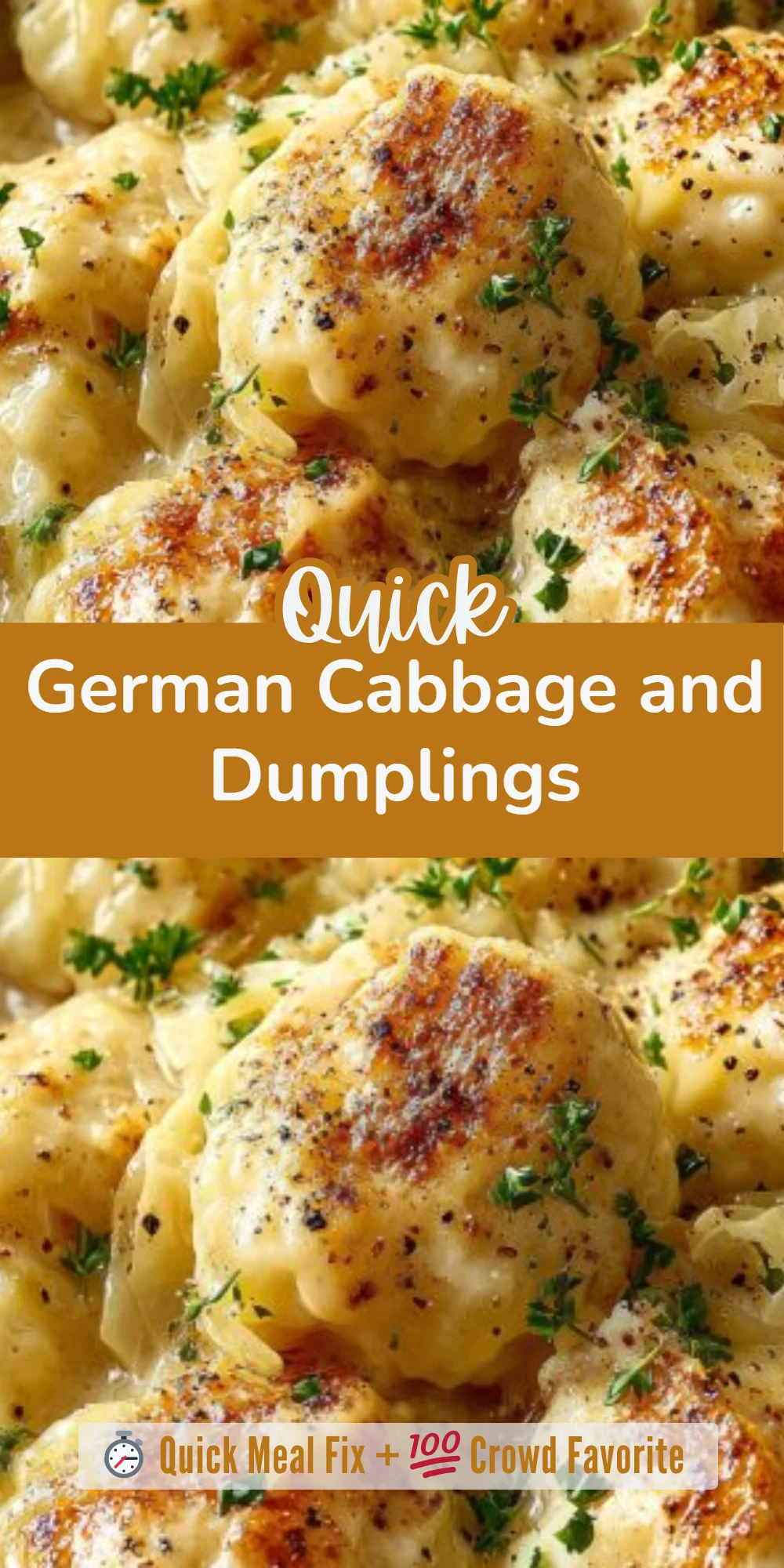 German Cabbage and Dumplings