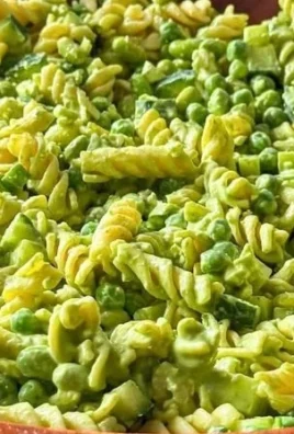 Green Goddess Pasta Salad with fresh herbs and colorful vegetables