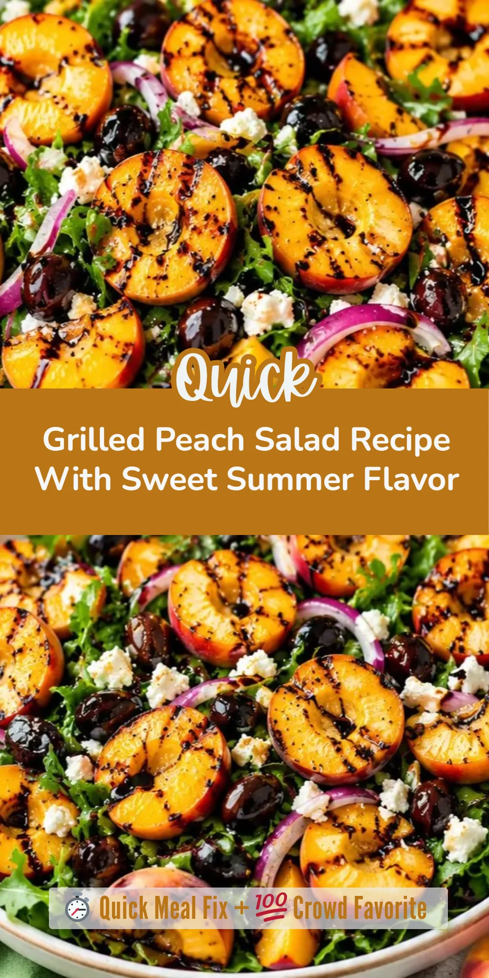 Grilled Peach Salad Recipe With Sweet Summer Flavor