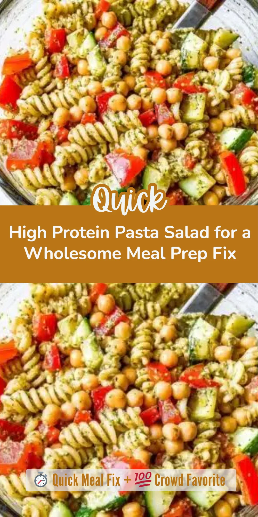 High Protein Pasta Salad for a Wholesome Meal Prep Fix