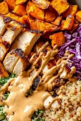 Hot Honey Chicken Bowl with spicy honey glaze and colorful vegetables