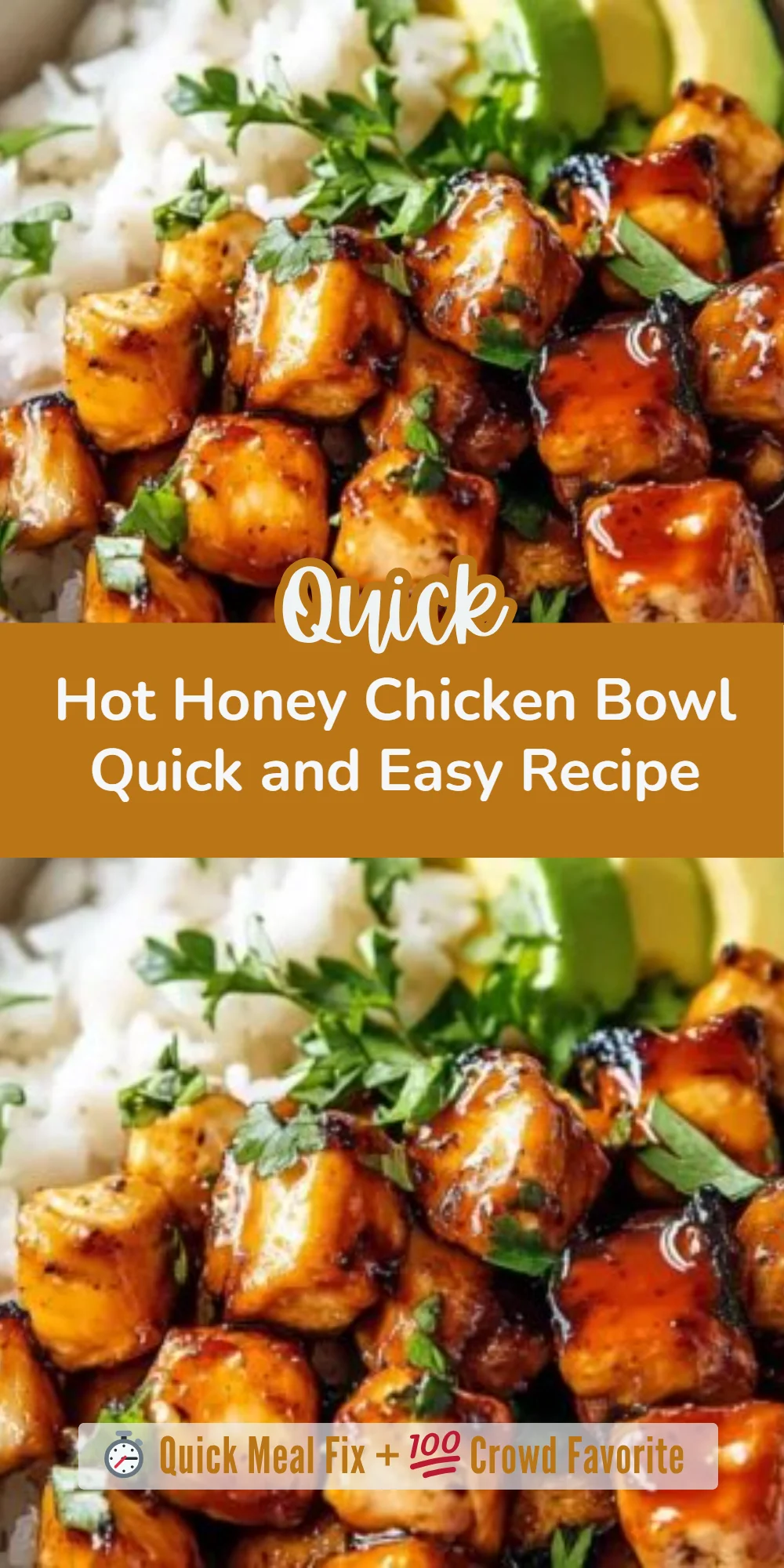Hot Honey Chicken Bowl Quick and Easy Recipe