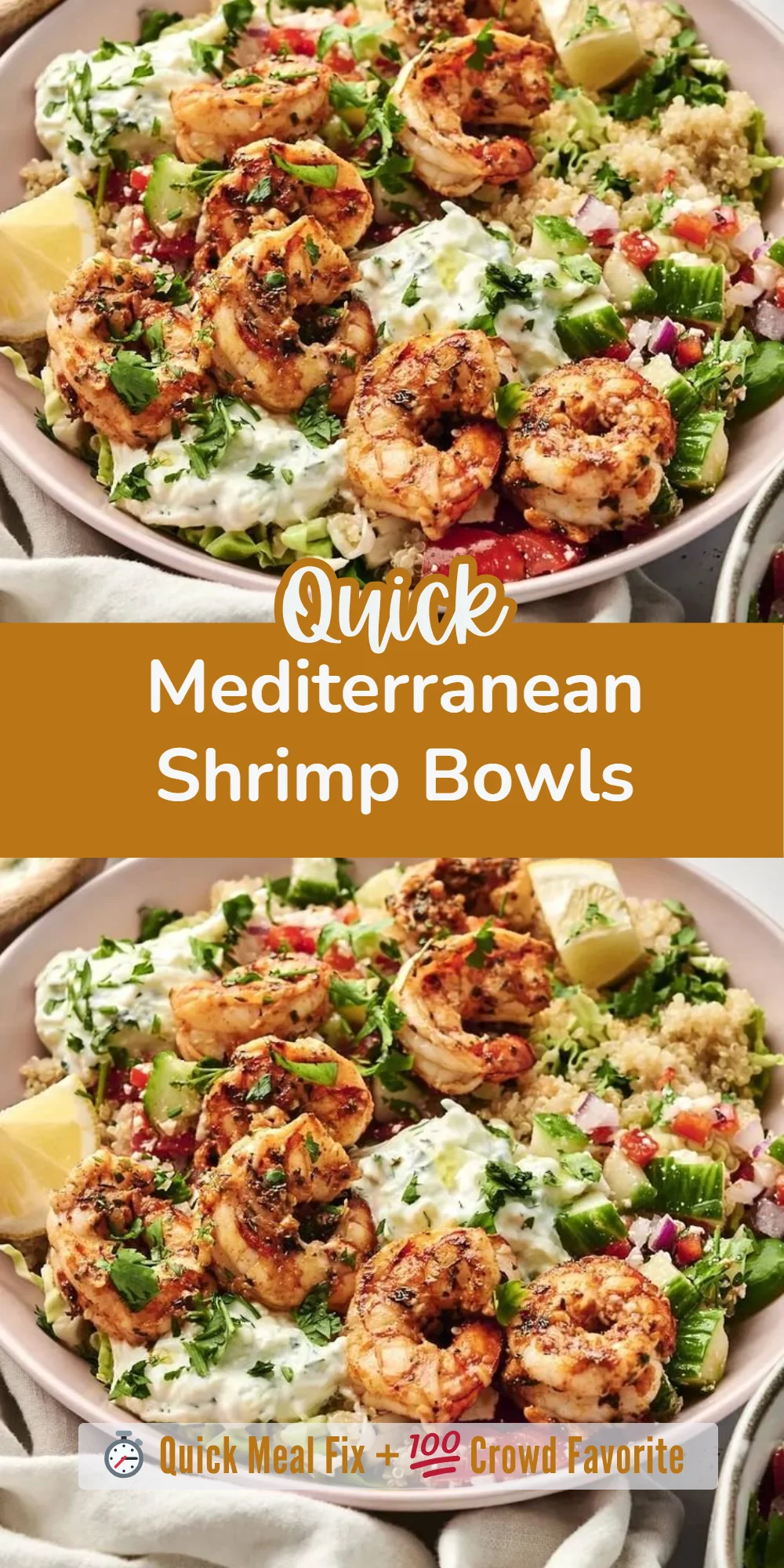 Mediterranean Shrimp Bowls