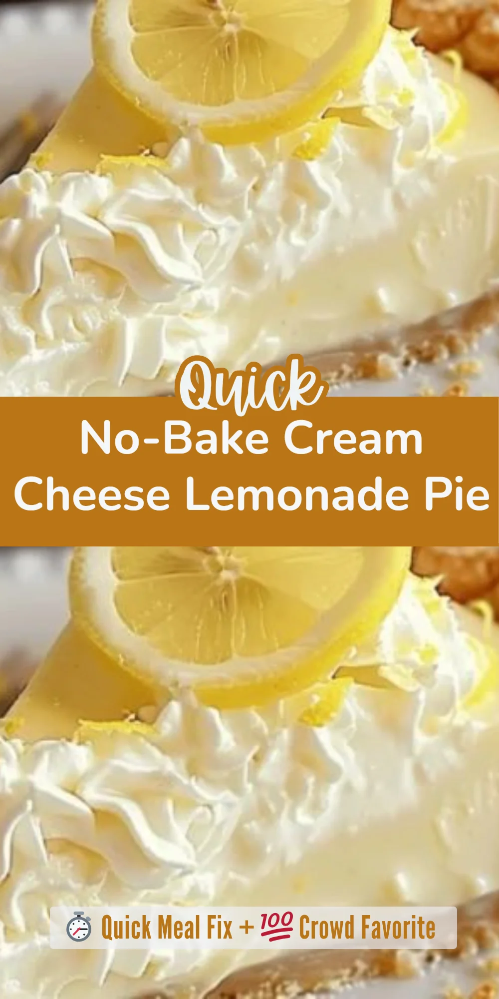 No-Bake Cream Cheese Lemonade Pie