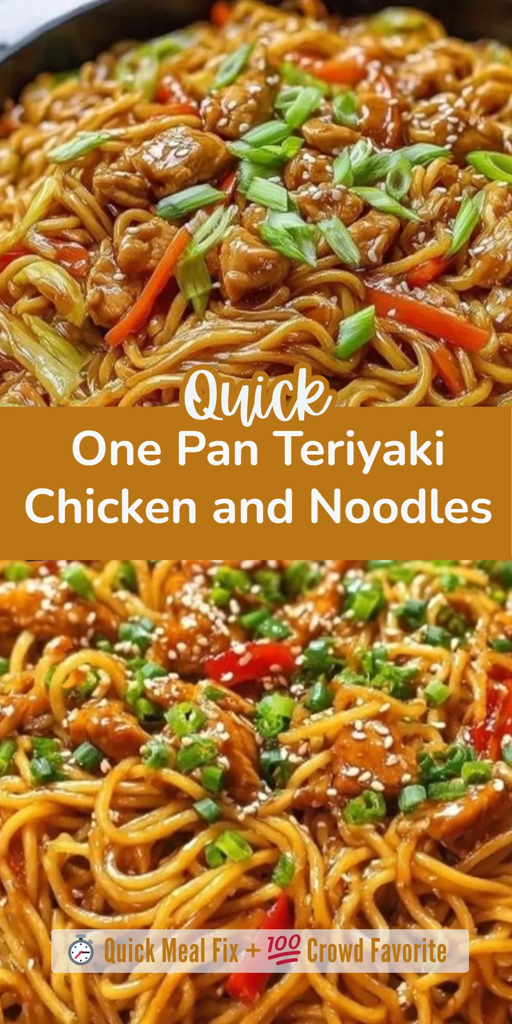 One Pan Teriyaki Chicken and Noodles