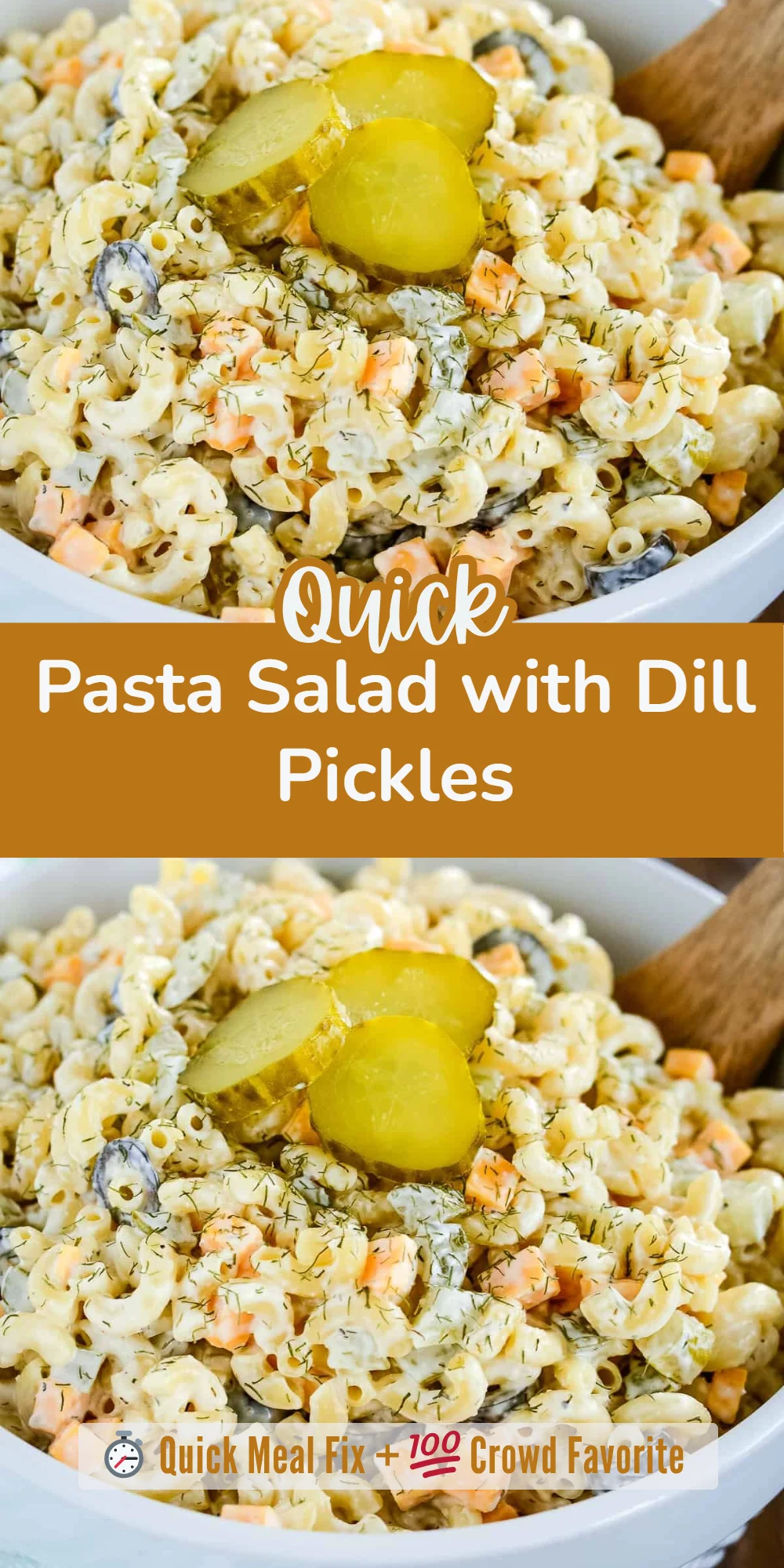 Pasta Salad with Dill Pickles