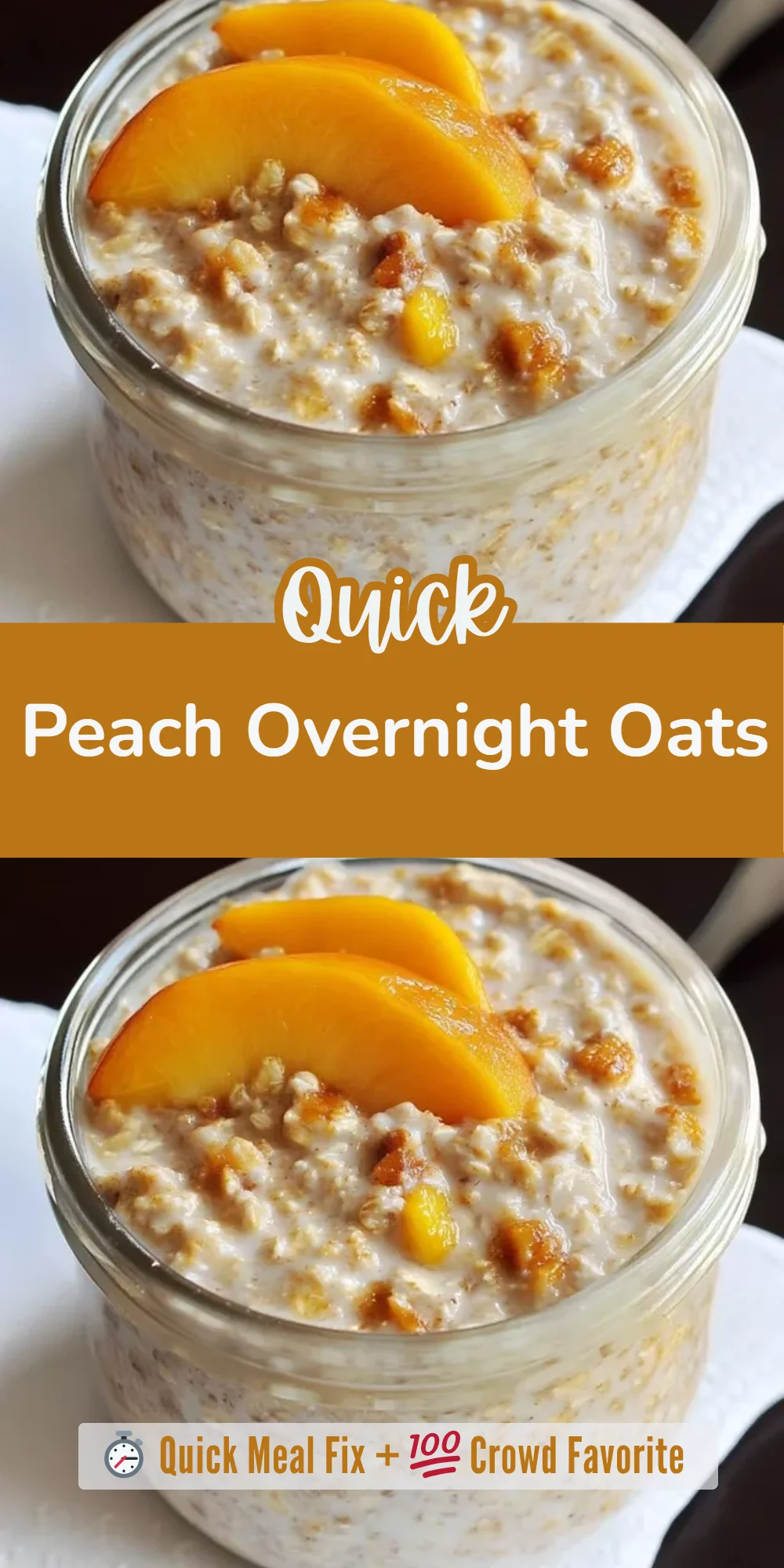 Peach Overnight Oats