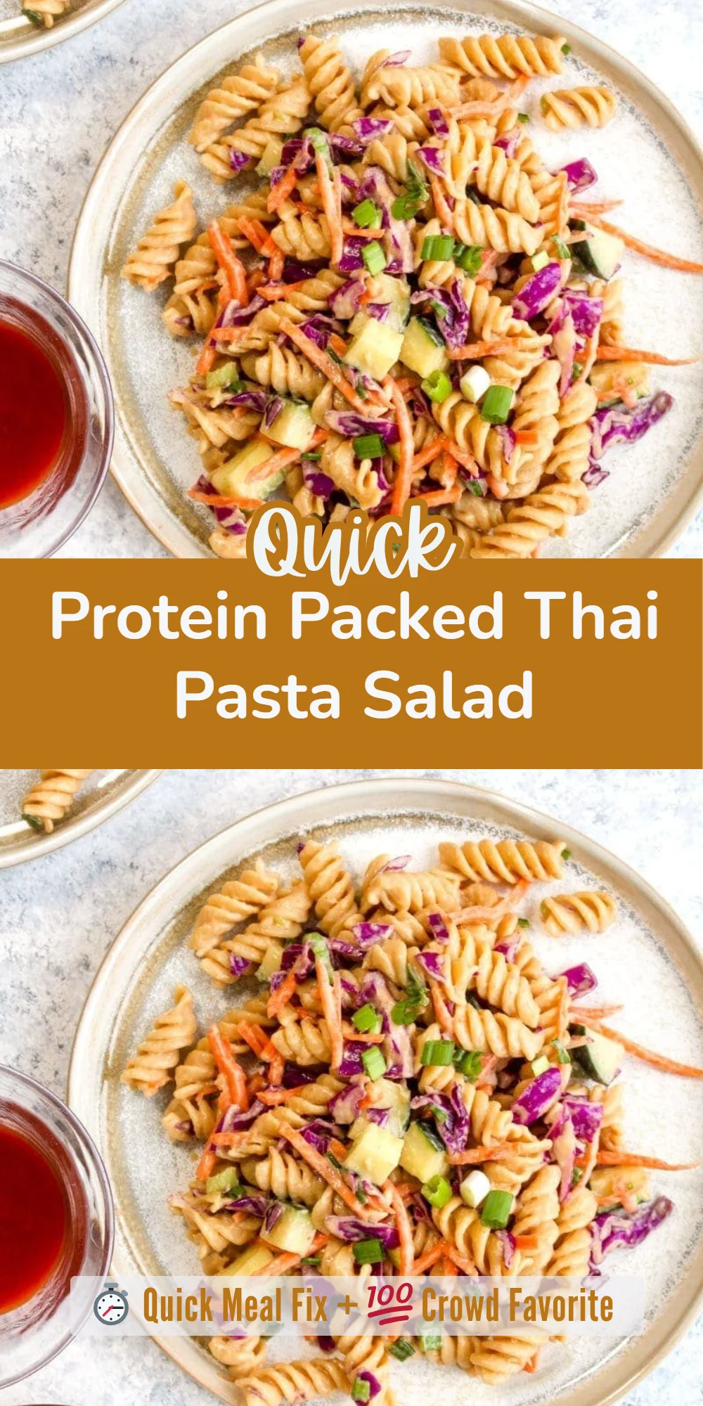 Protein Packed Thai Pasta Salad