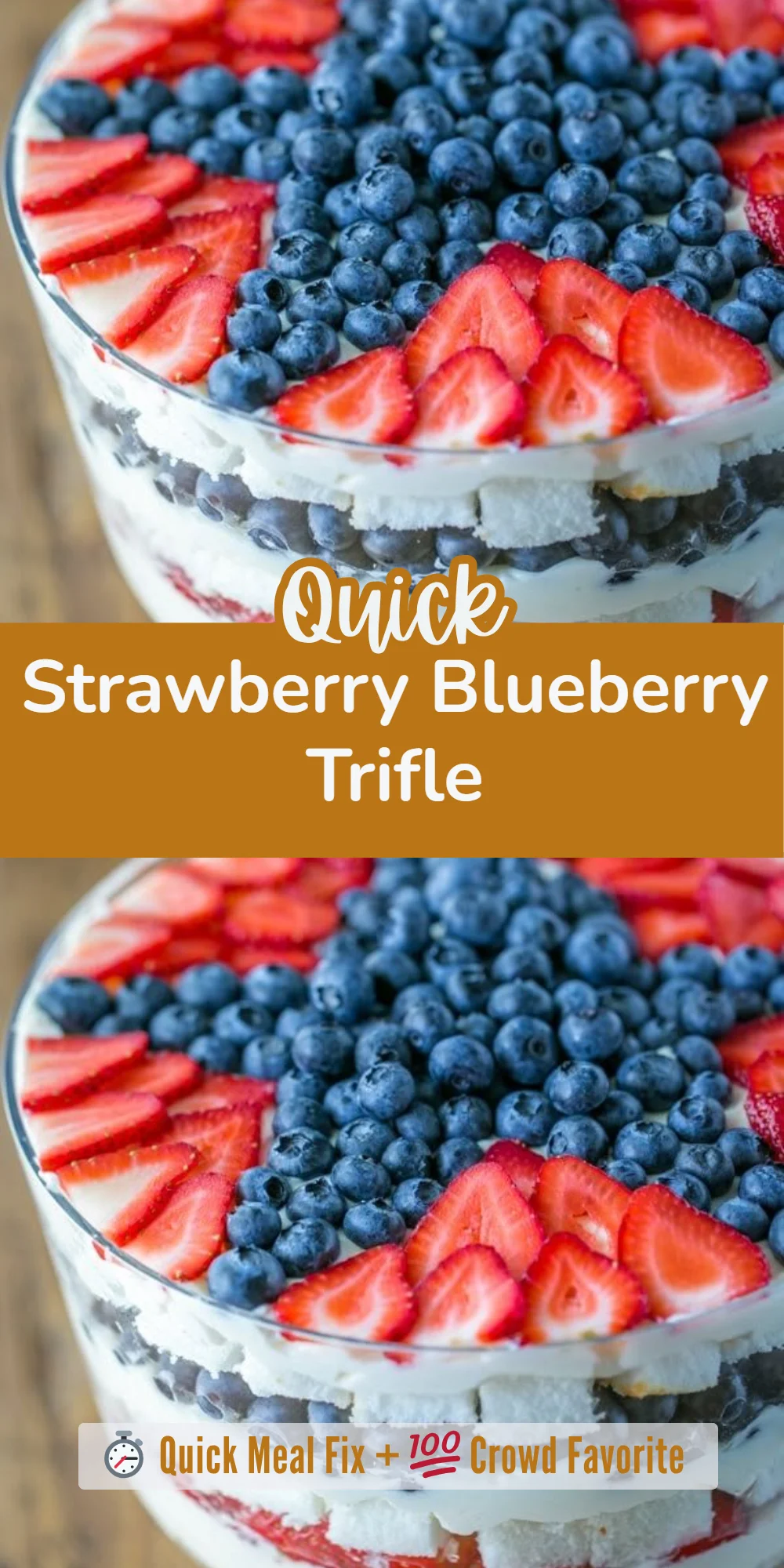 Strawberry Blueberry Trifle