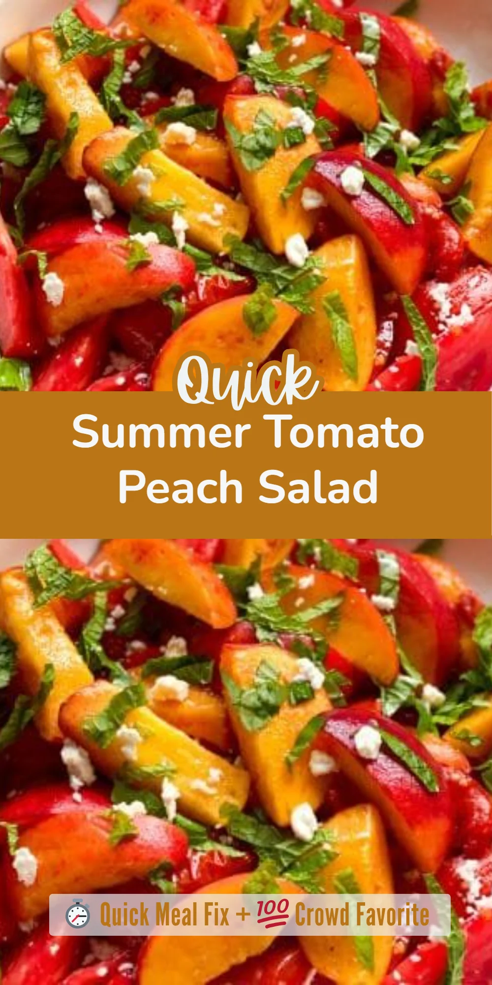 Summer Tomato Peach Salad