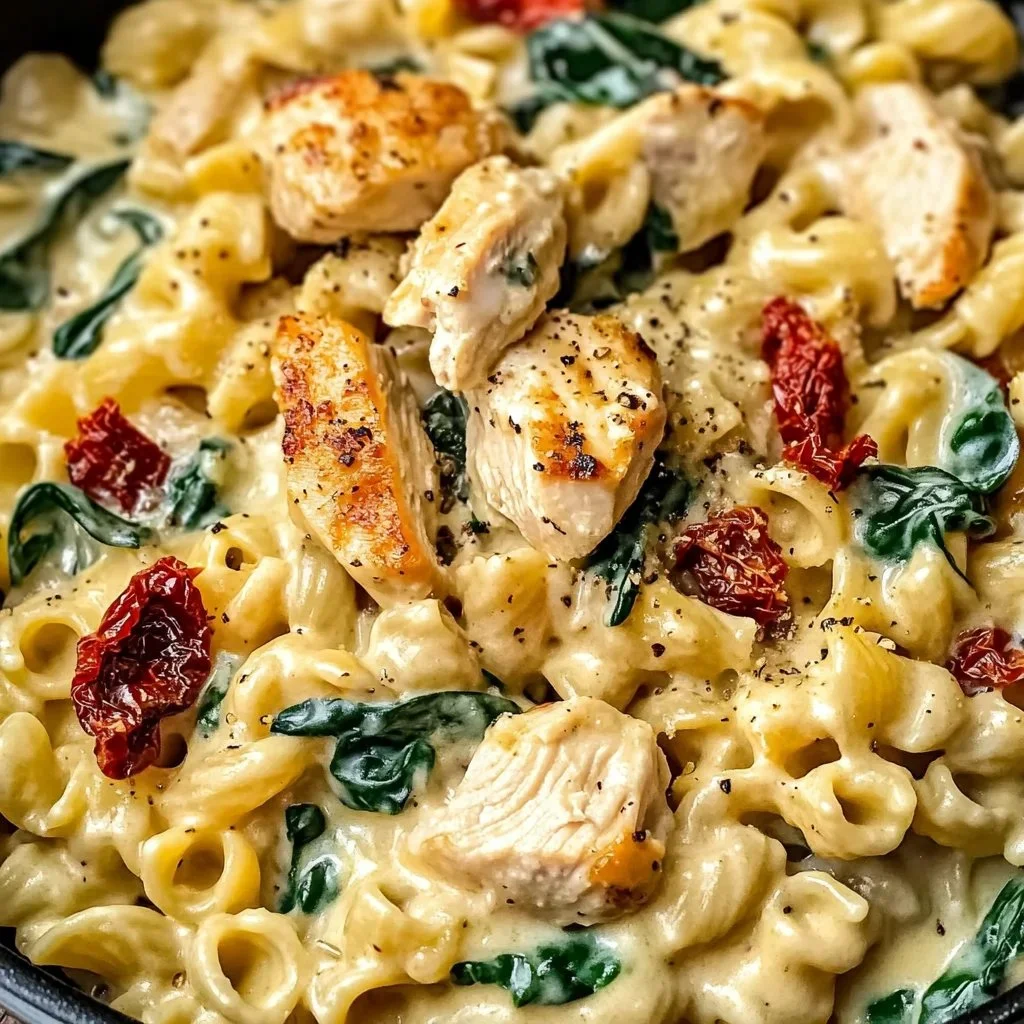 Tasty One-Pot Tuscan Chicken Pasta