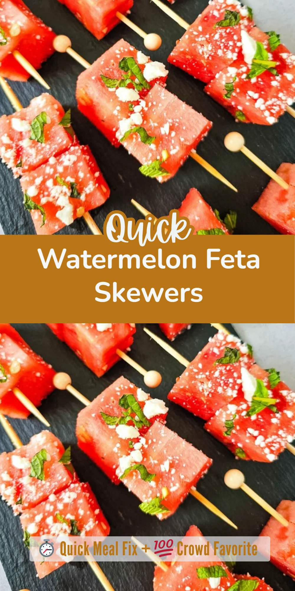 Watermelon Feta Skewers