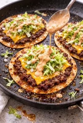 Big Mac Tacos - Crispy Smash Burger Tacos filled with flavorful ingredients