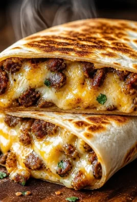 Delicious Breakfast Crunchwrap Supreme filled with eggs, cheese, and toppings