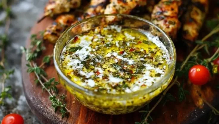 Delicious Chicken Souvlaki Marinade recipe for savory grilled skewers