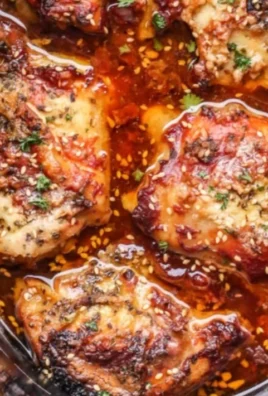 Delicious Crock Pot chicken thighs ready to be served for dinner