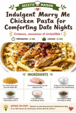 Delicious Marry Me Chicken Pasta dish served for a romantic dinner.