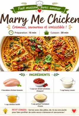 Delicious Marry Me Chicken served with creamy sauce and fresh herbs