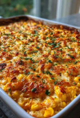 Delicious Mexican street corn casserole served in a dish.